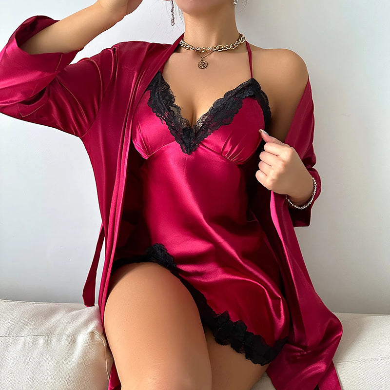 Everleigh | Elegant & Comfortable Satin Sleepwear Set