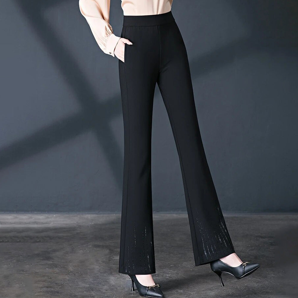 Victoria | Elegant & Sparkling High Waist Loose Pants