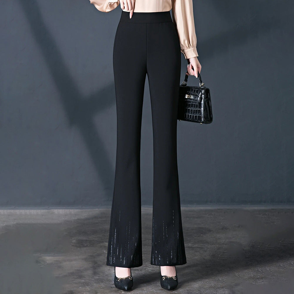 Victoria | Elegant & Sparkling High Waist Loose Pants