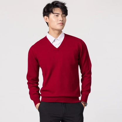 Dawson | Elegant & Warm V-Neck Sweater