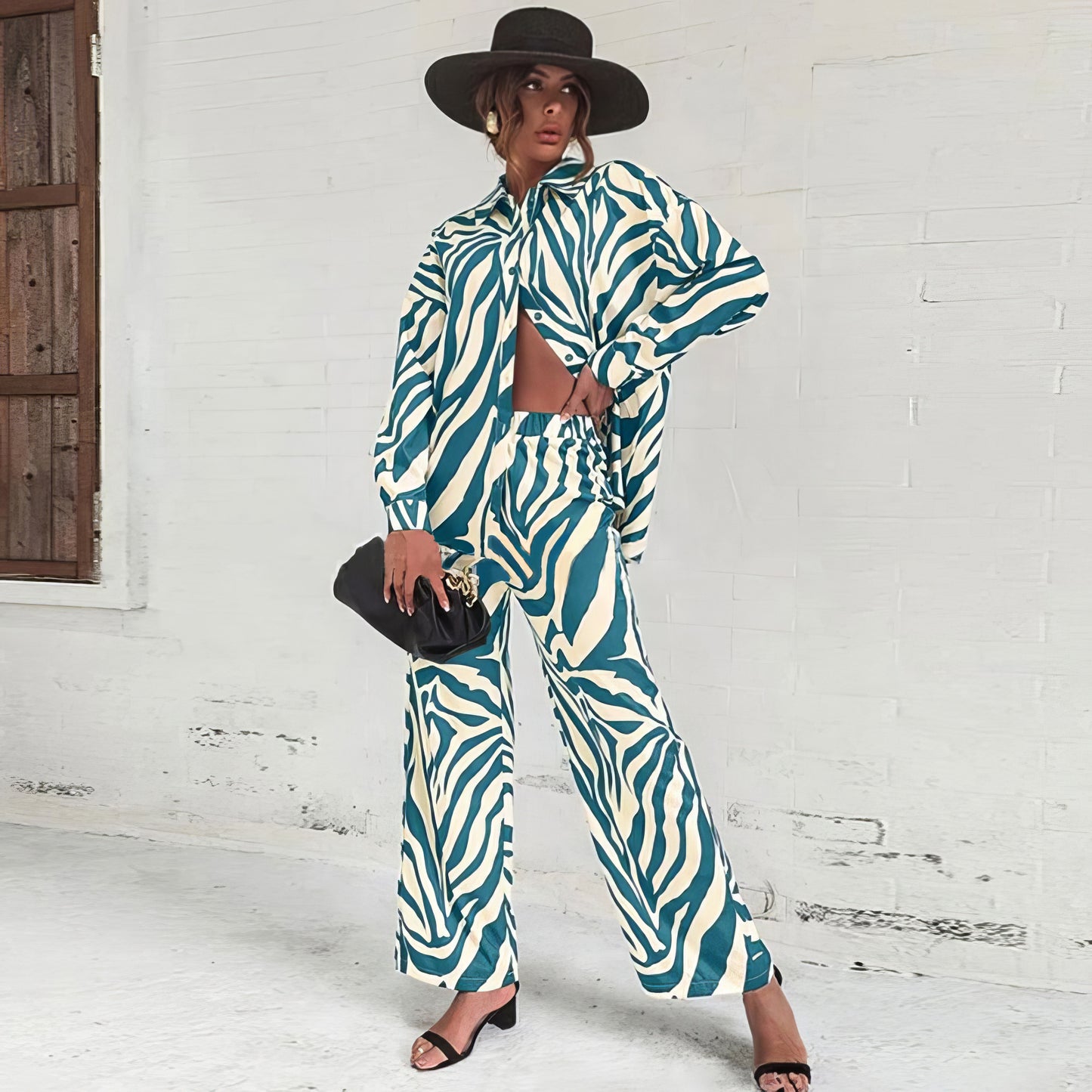 Vivian | Cozy & Vibrant Long Sleeve and Trouser Set