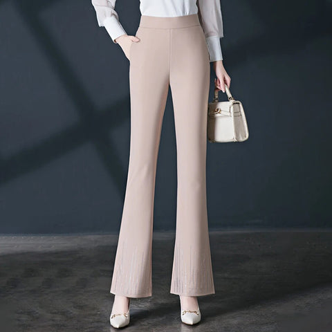 Victoria | Elegant & Sparkling High Waist Loose Pants