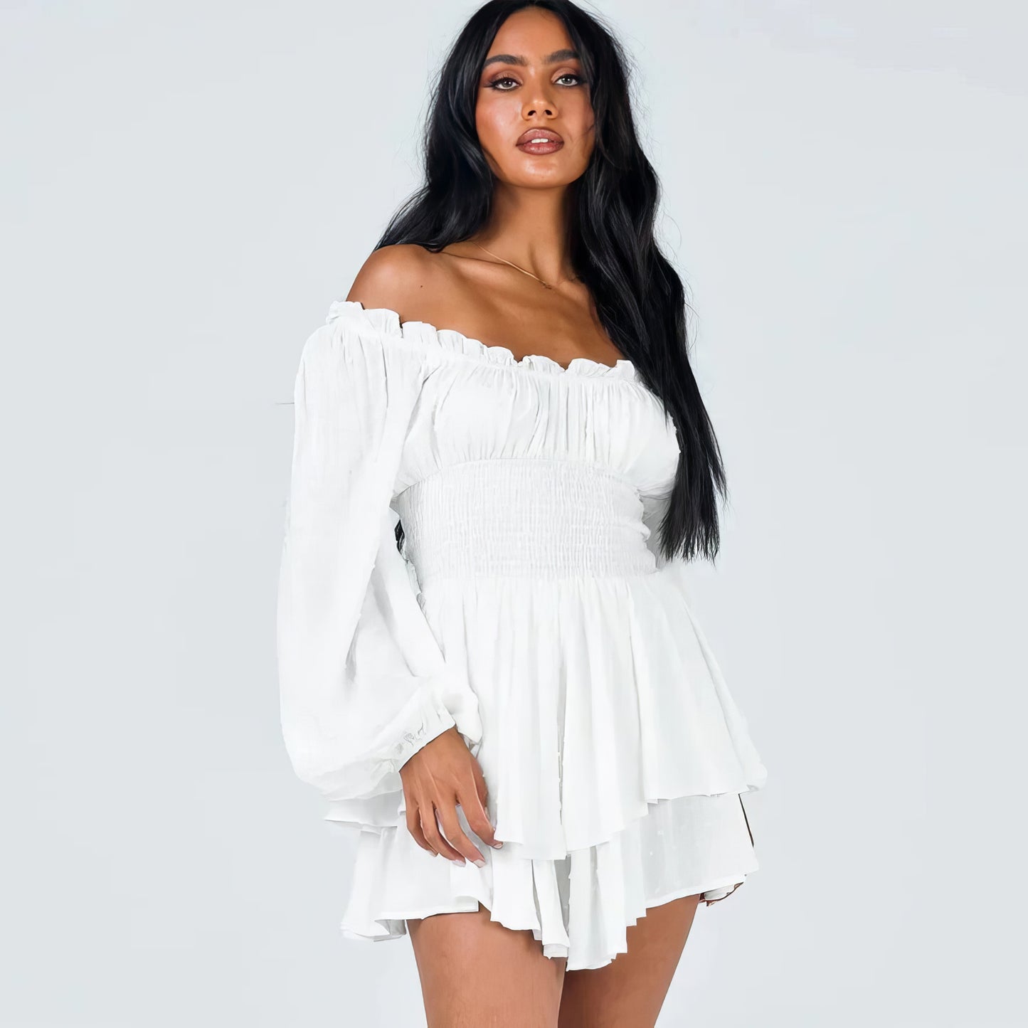 Elena | Elegant & Chic Off-Shoulder Playsuit