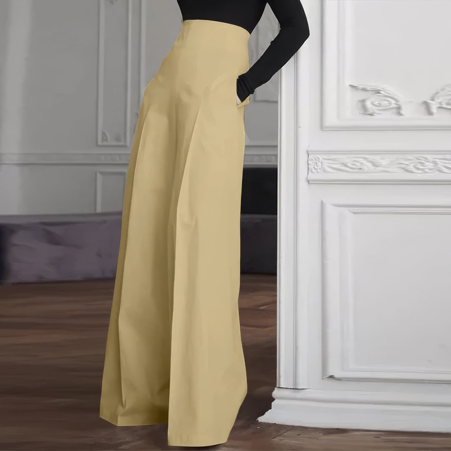 Ivanna | Chic & Professional High Waist Wide Leg Pants