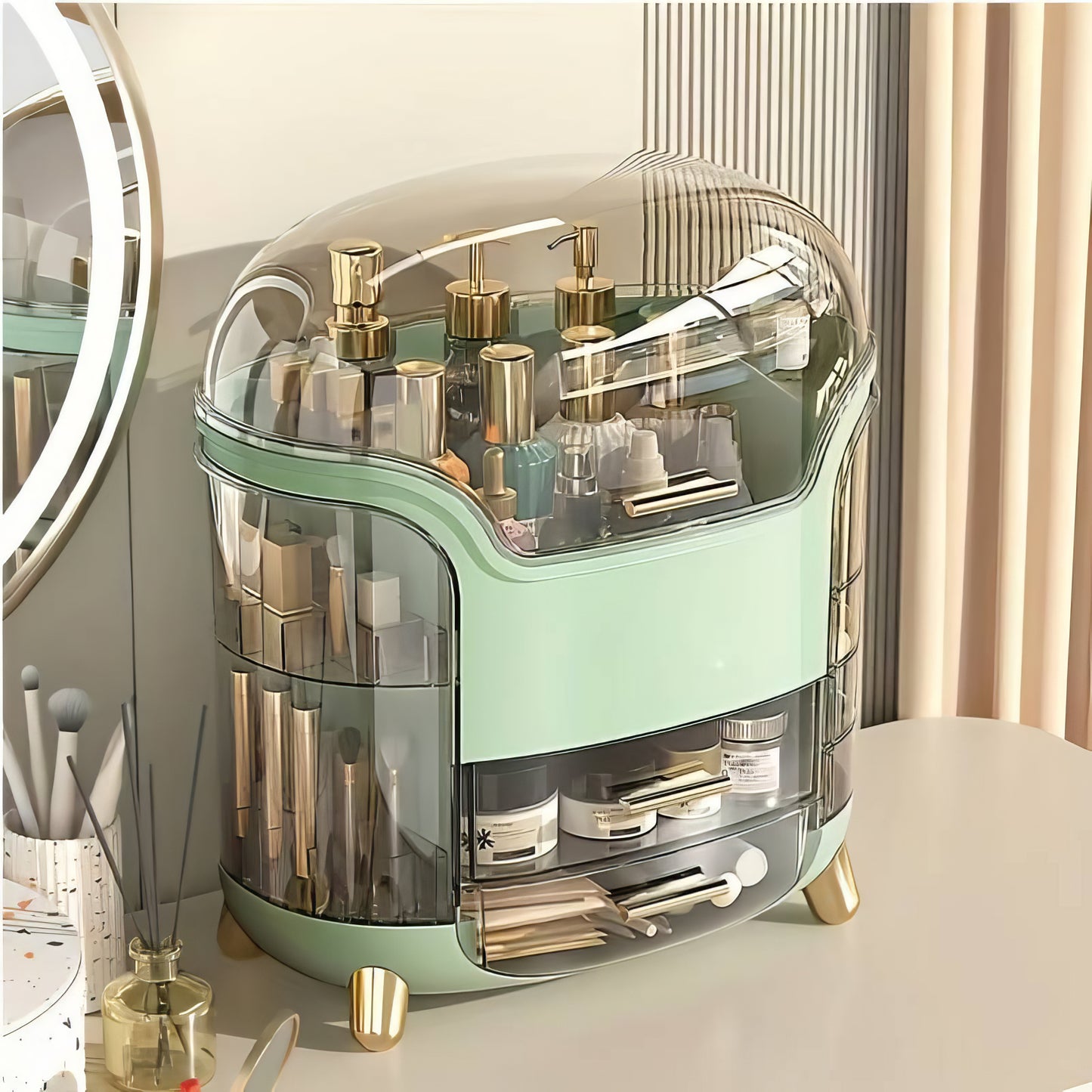 Glamour Galore | Large Capacity Makeup Organizer