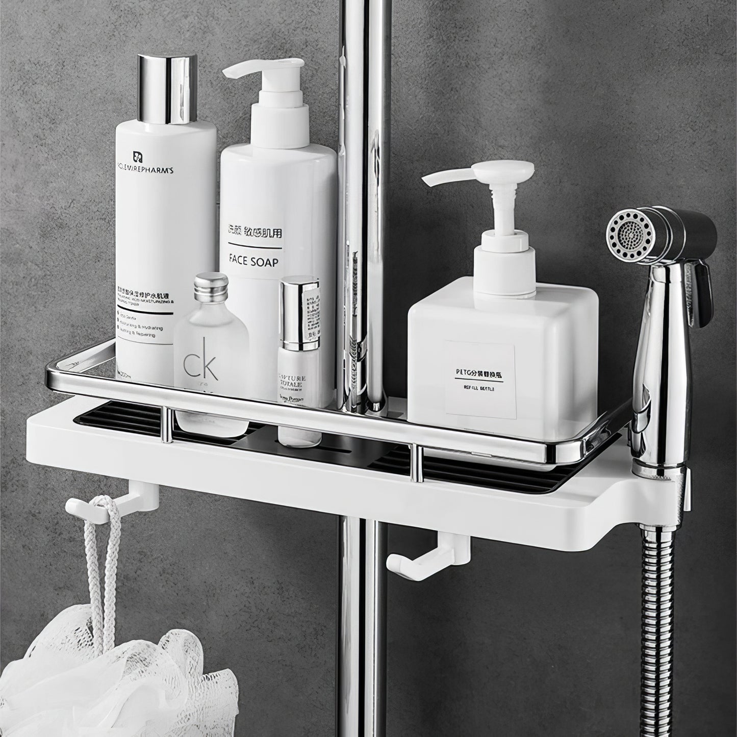 Lather Ledge | Jazzy & Junction-Free Shower Storage Rack