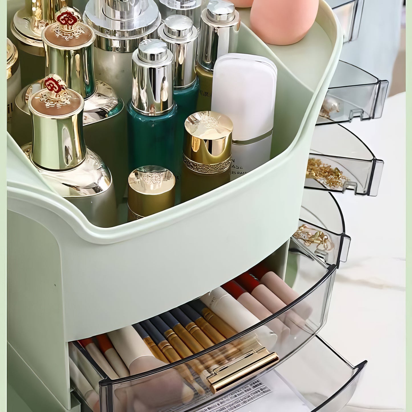 Glamour Galore | Large Capacity Makeup Organizer