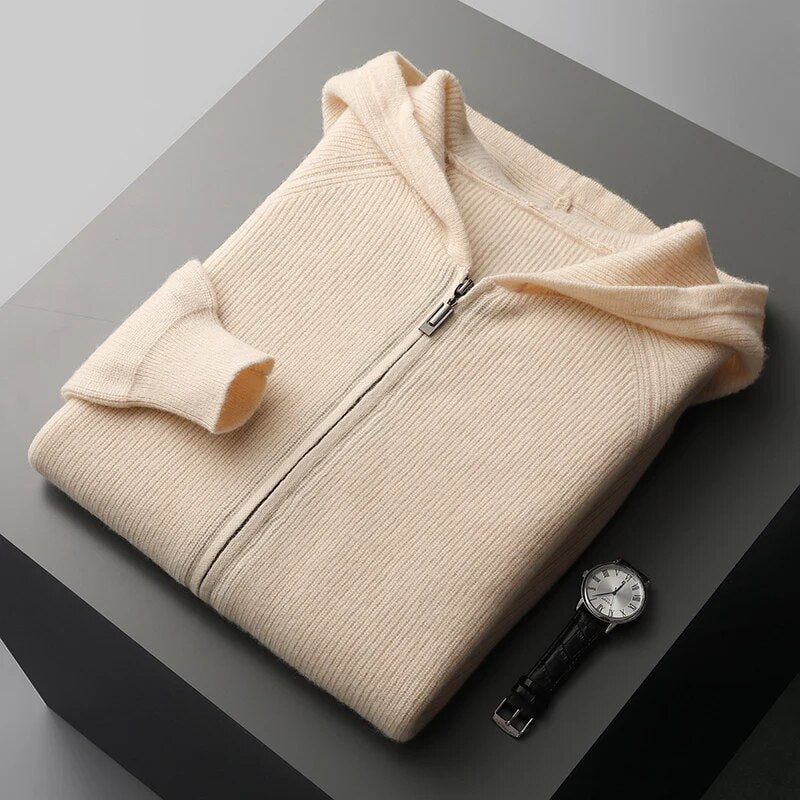 Lucas | Modern & Laid-back Woolen Hoodie