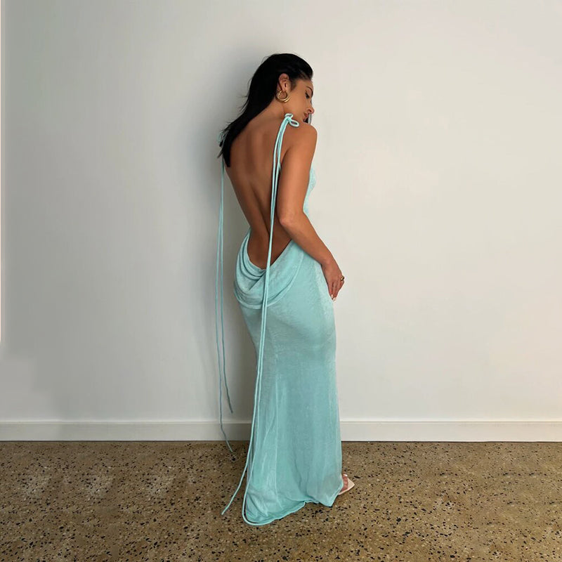 Mia | Alluring and Elegant Backless Maxi Dress