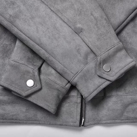 Jackson | Elegant & Laid-back Suede Crock Jacket