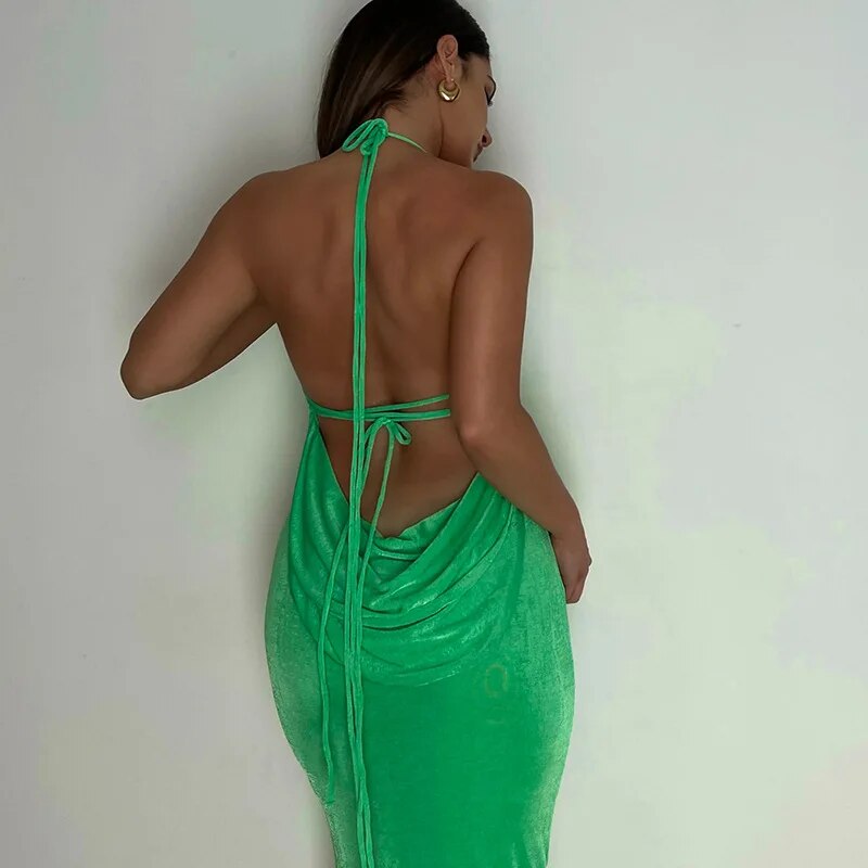 Mia | Alluring and Elegant Backless Maxi Dress