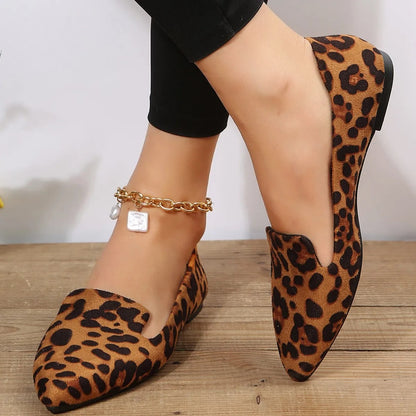 Annalise | Bold & Chic Leopard Flat Shoes