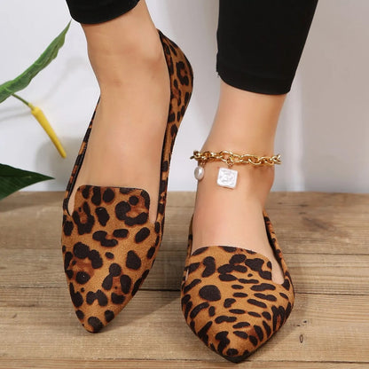 Annalise | Bold & Chic Leopard Flat Shoes