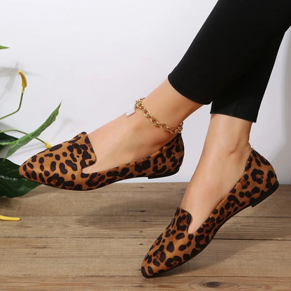 Annalise | Bold & Chic Leopard Flat Shoes