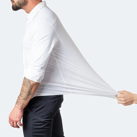 Oliver | Sleek & Simple Elastic Non-Iron Shirt