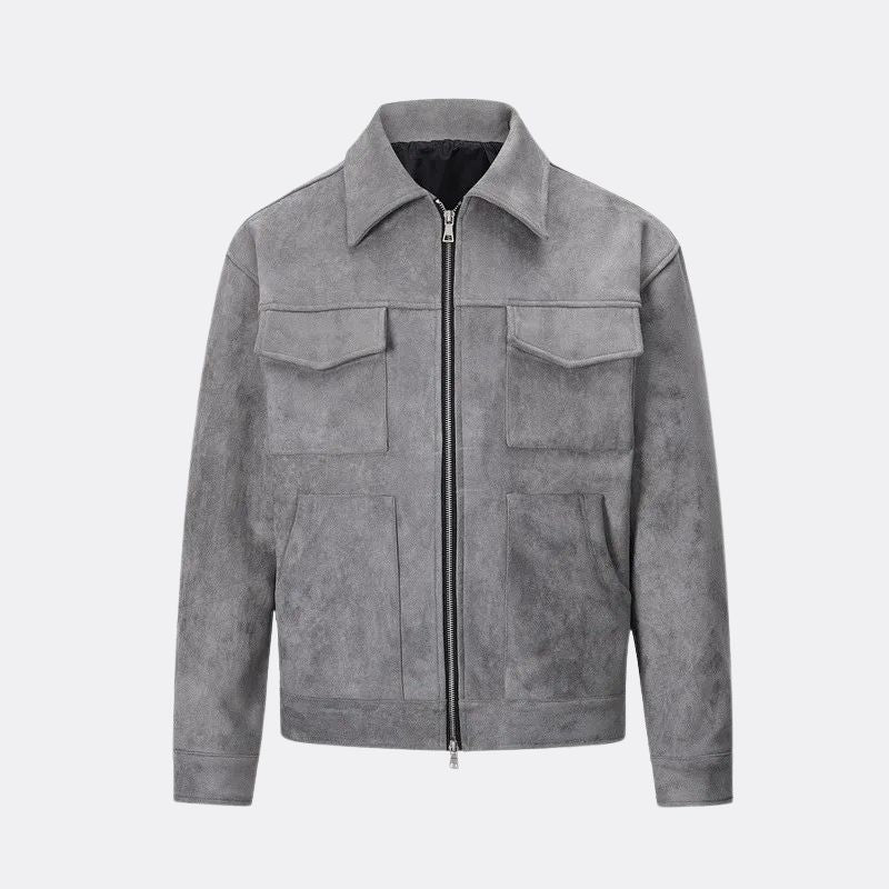 Jackson | Elegant & Laid-back Suede Crock Jacket