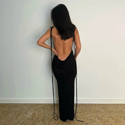 Mia | Alluring and Elegant Backless Maxi Dress