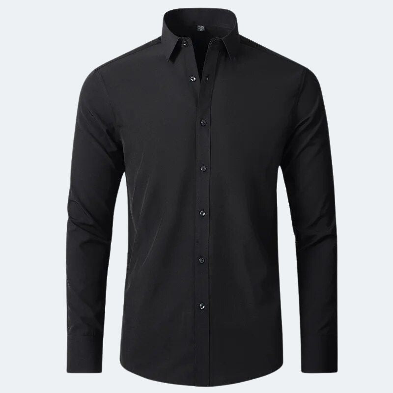 Oliver | Sleek & Simple Elastic Non-Iron Shirt