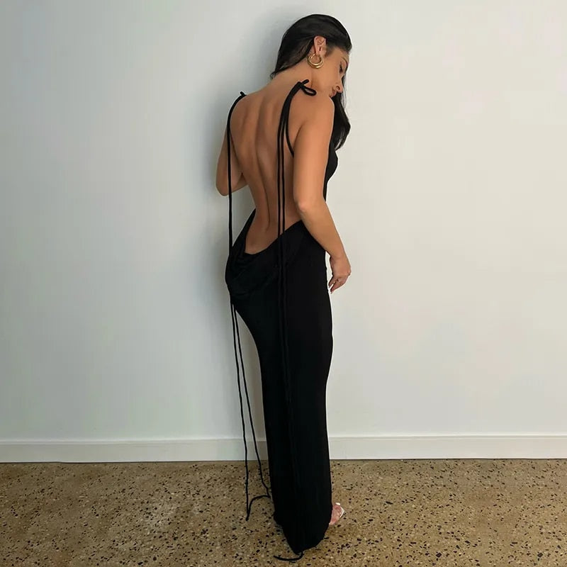 Mia | Alluring and Elegant Backless Maxi Dress