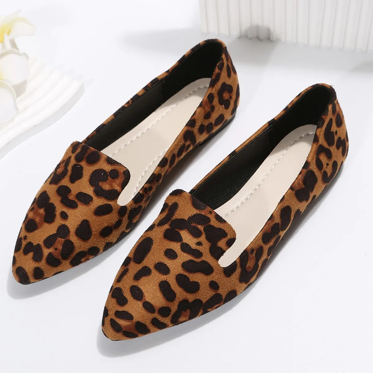 Annalise | Bold & Chic Leopard Flat Shoes