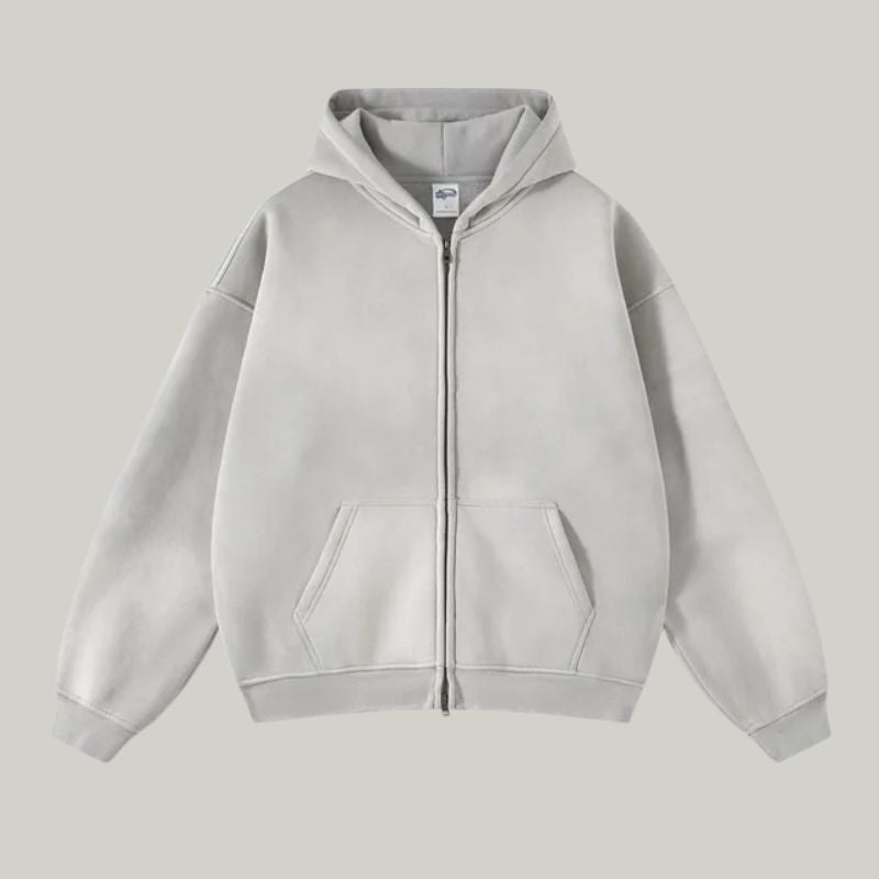 Aubrey | Cozy and Charming Vintage Zip Up Hoodie