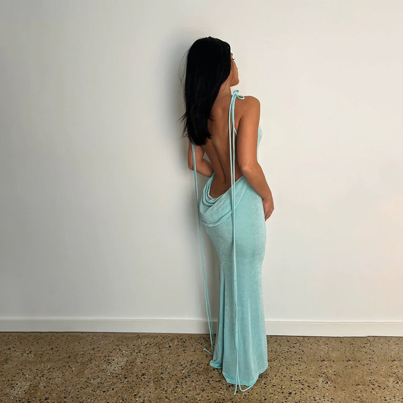 Mia | Alluring and Elegant Backless Maxi Dress