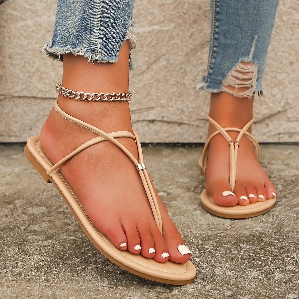 Hazel | Sleek & Chic Flat Sandals