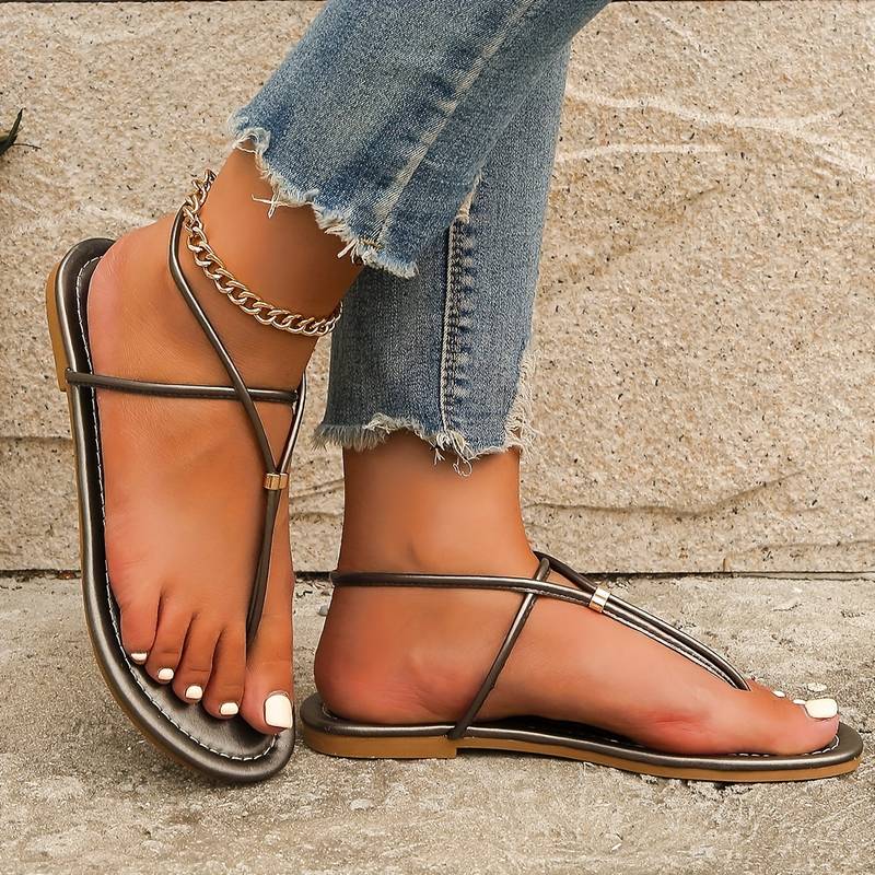 Hazel | Sleek & Chic Flat Sandals