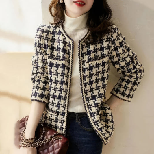 Natalie | Warm & Elegant Vintage Tweed Jacket