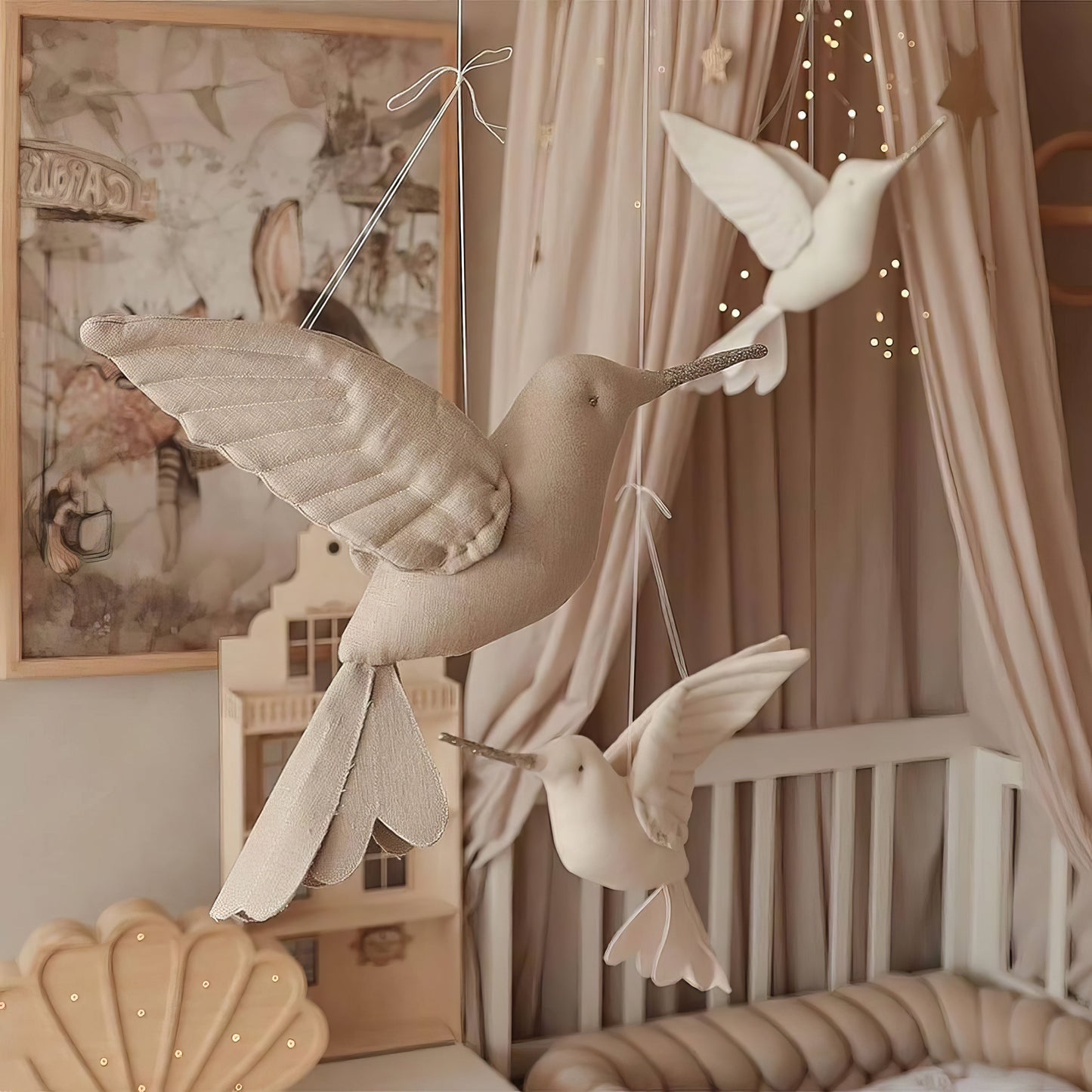 Whimsical Wings | Cozy Hummingbird Hanging Plush